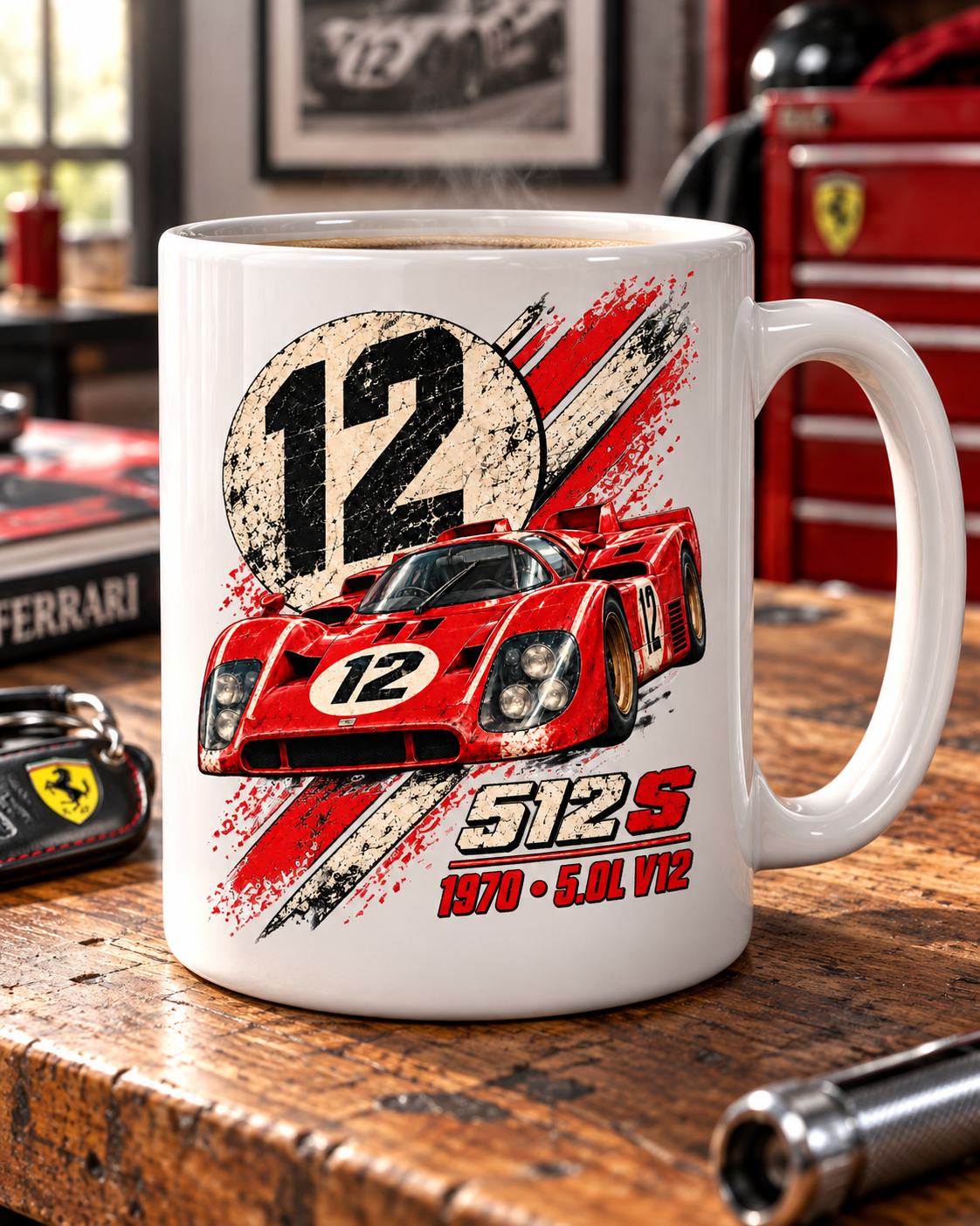 1970 512 S — 5.0L V12 Racing 20 oz Coffee Mug