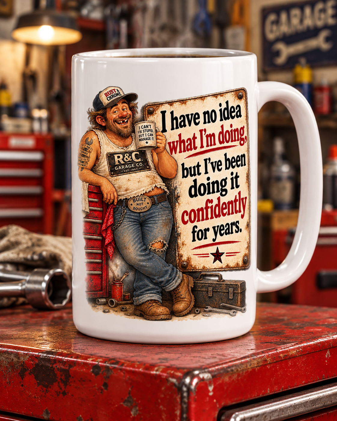 Title: Bobby Joe “Confidently for Years” 20 oz Coffee Mug