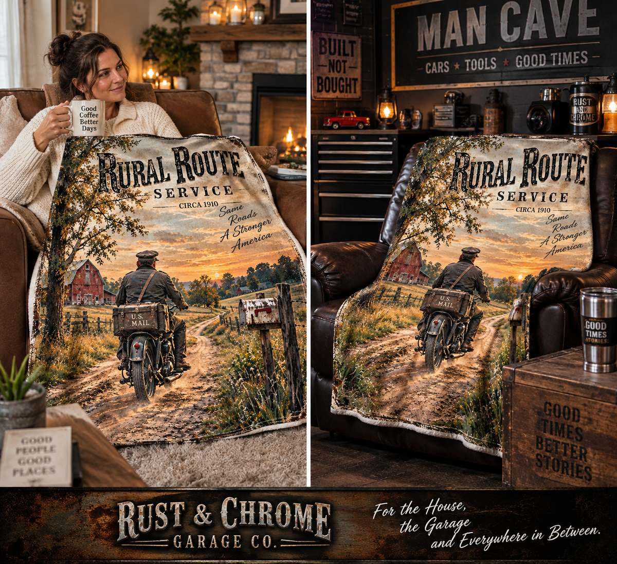 Rural Route Service Heritage Throw