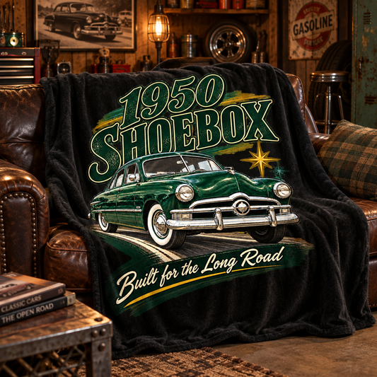 1950 Shoebox – Built for the Long Road Throw Blanket |