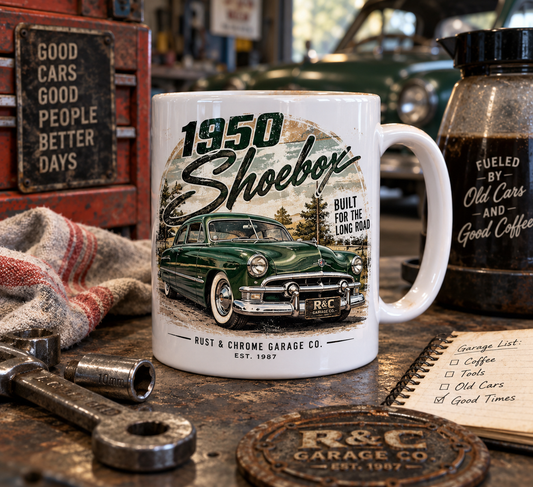 1950 Shoebox – Built for the Long Road  Mug