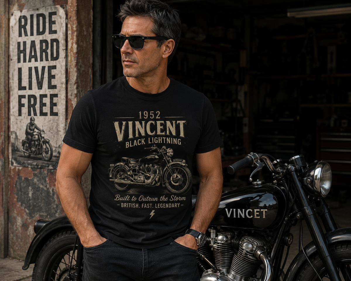 # 1952 Vincent Black Lightning — Built to Outrun the Storm