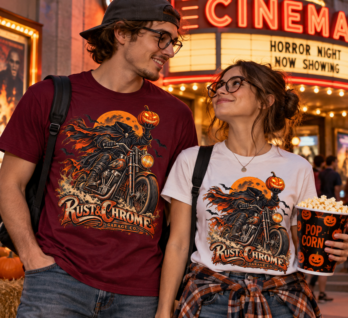 Rust & Chrome Halloween — Headless Rider Tee