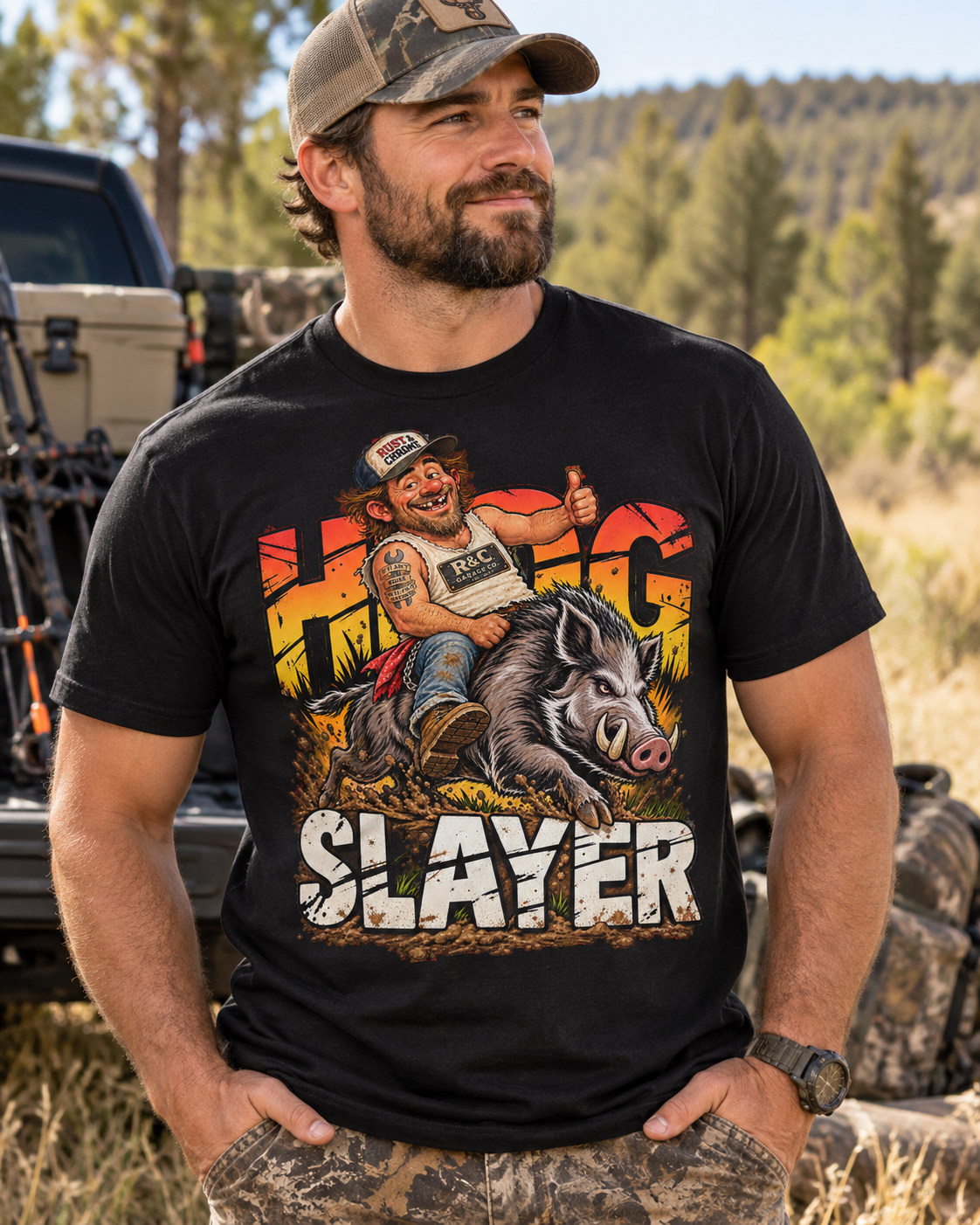 Hog Slayer — Bobby Joe Wild Boar T-Shirt