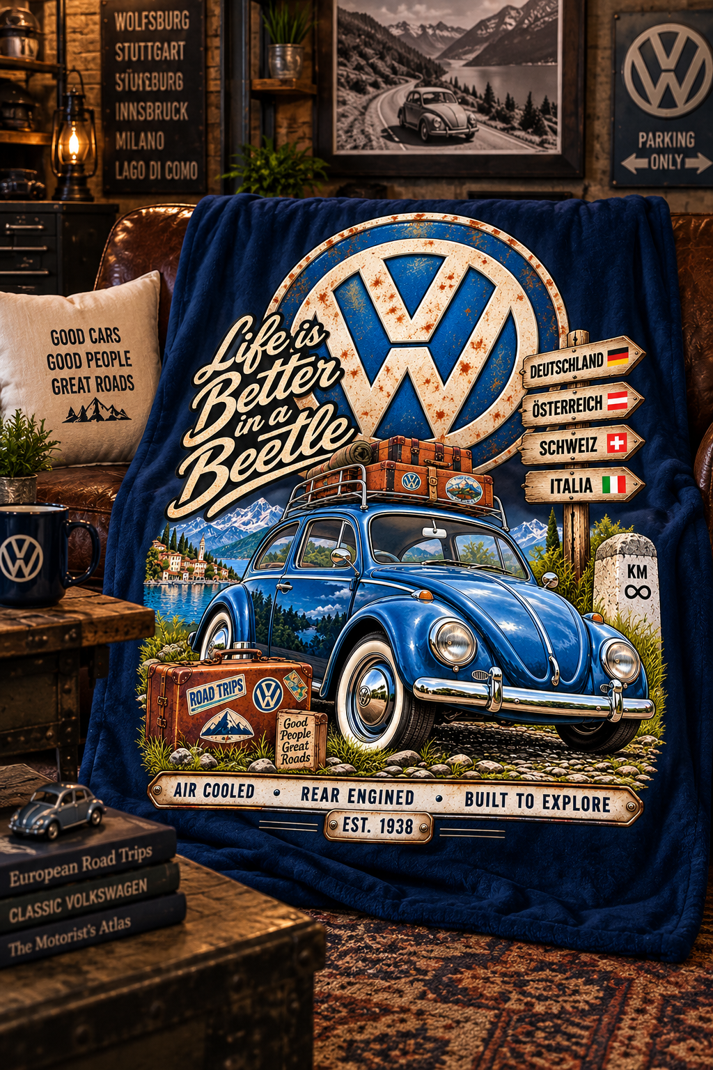 Life Is Better in a Beetle — Air-Cooled Road Trip Blanket