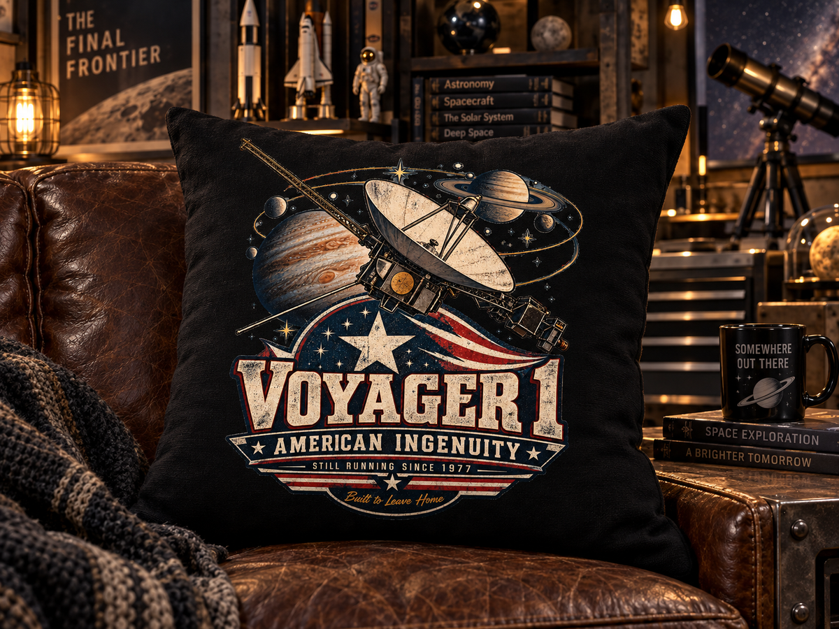 Voyager 1 – American Ingenuity Since 1977 Pillow